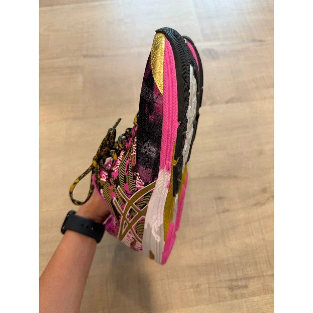 Like New ASICS Gel Noosa Tri 10 Women's Pink Black Gold Athletic Running Shoes